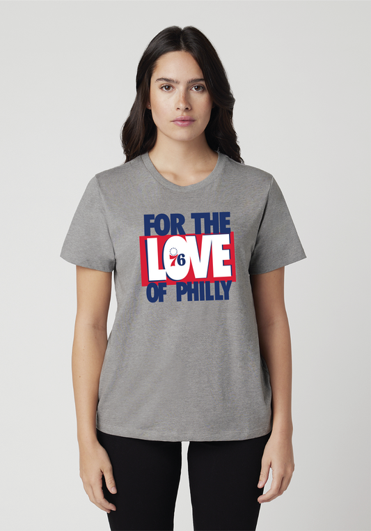 Ladies Philadelphia 76ers For the Love of Philly TShirt