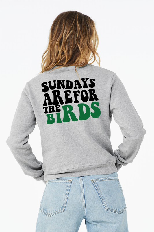 Ladies Philadelphia Eagles Sundays Are For The Birds Crewneck