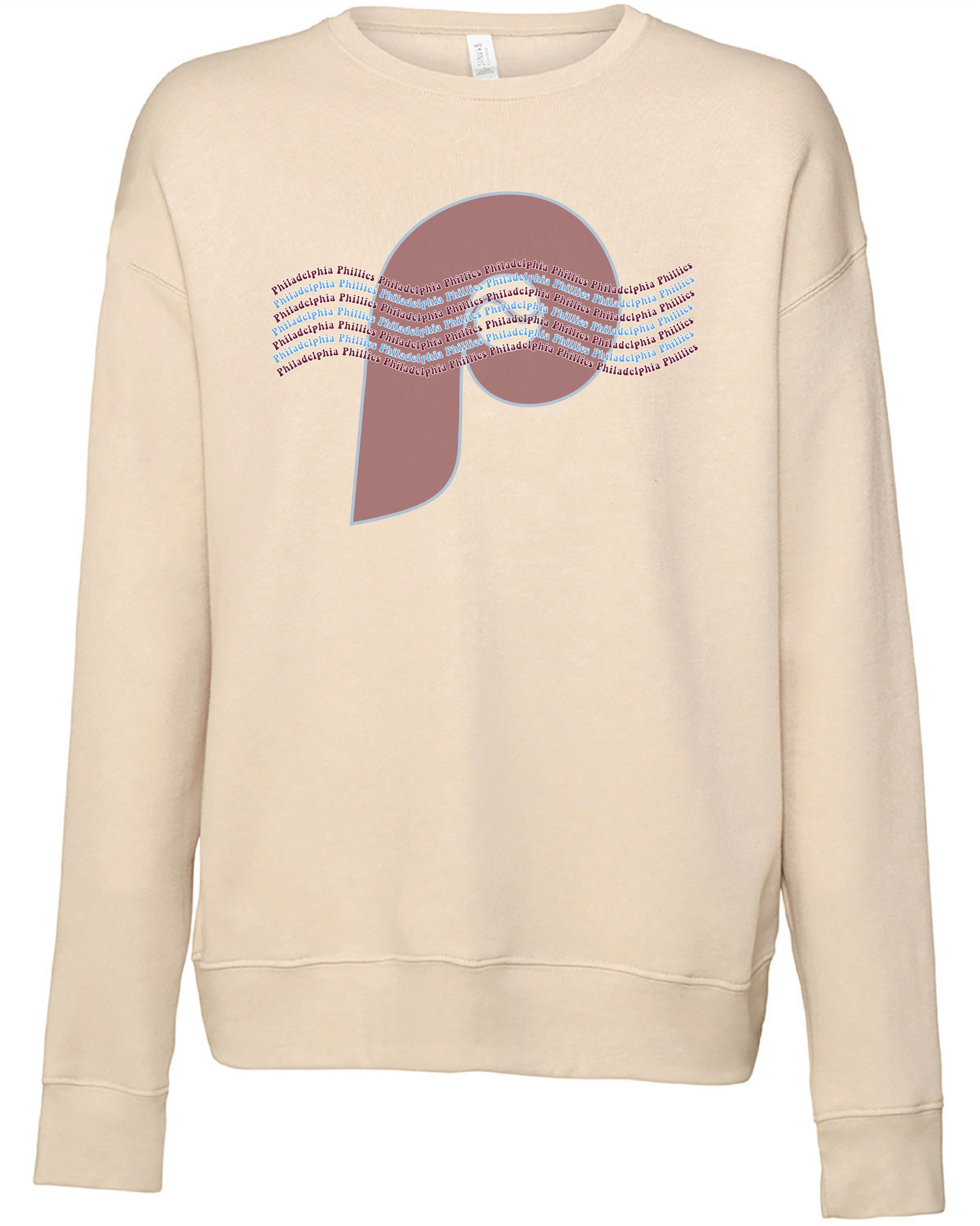 Ladies Philadelphia Phillies Throwback Crewneck Sweatshirt