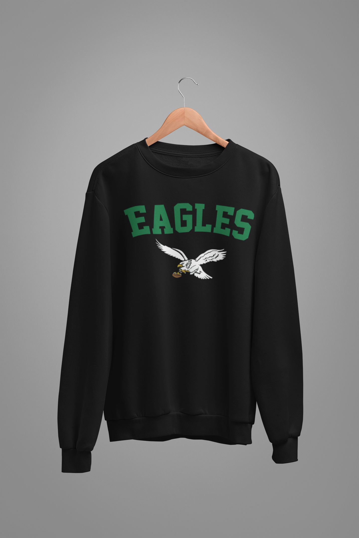 Unisex Simple Eagles Throwback Crewneck