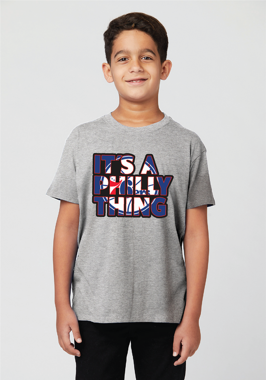 Philadelphia 76ers Youth Classic Its A Philly Thing Fill TShirt