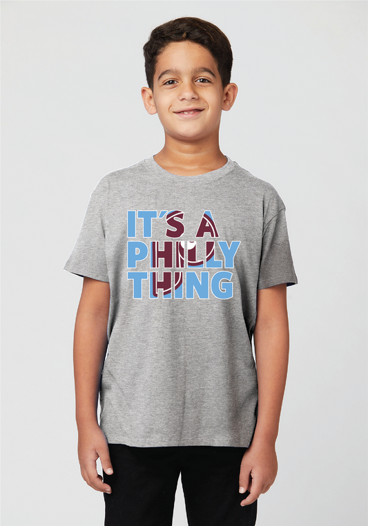 Philadelphia Phillies Youth Its A Philly Thing Throwback Fill T-Shirt